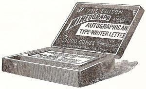 Реклама на мимеографа на Едисон